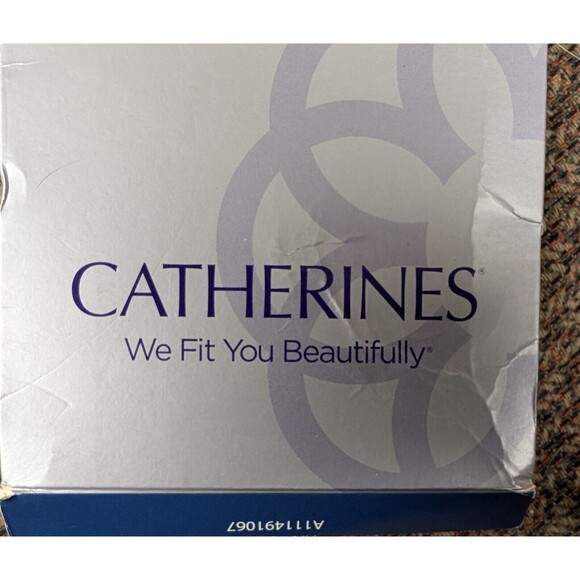 Catherine's Day Sheer Pantyhose Beige Color B Ribbed Panty 215-275 lbs - Picture 3 of 7